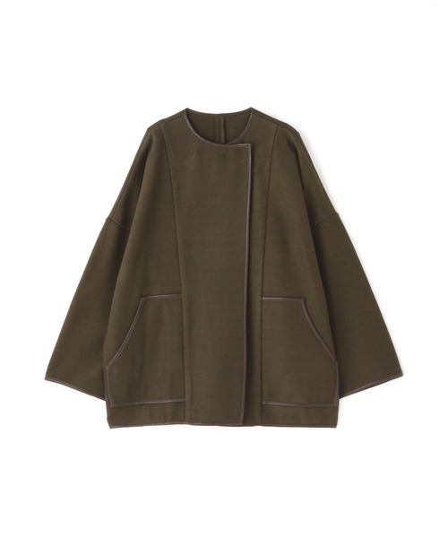 N.（N. Natural Beauty Basic）（エヌエヌナチュラルビューティーベーシック）の「◆ジャージーメルトンポンチョコート（ポンチョ・レディース・ベージュ/カーキ・MEDIUM）」の15枚目の写真