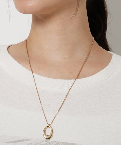 THE SHOP TK (ザ ショップ ティーケー )の「◆オーバルネックレス(ネックレス・レディース・シルバー/ゴールド・99)」の6枚目の写真