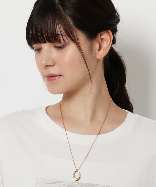 THE SHOP TK (ザ ショップ ティーケー )の「◆オーバルネックレス(ネックレス・レディース・シルバー/ゴールド・99)」の7枚目の写真