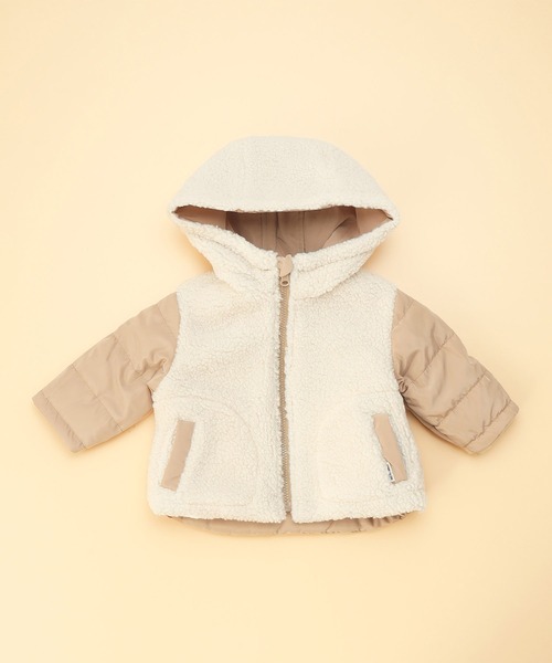 COMME CA ISM（コムサイズム）の「＜リバーシブル＞中わたコート(80・90サイズ)（ブルゾン・キッズ・ベージュ/キャメル・80ｃｍ/90cm）」の16枚目の写真