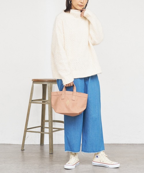 BONbazaar（ボンバザール）の「モールシャギーニット（ニット/セーター・レディース・シルバー/アイボリー・FREE）」の3枚目の写真