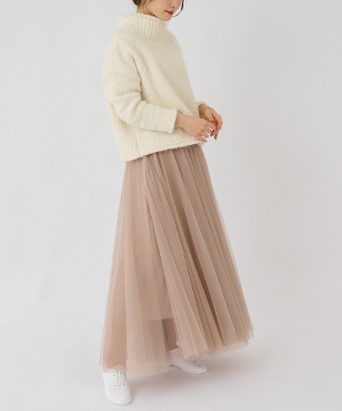 BONbazaar（ボンバザール）の「モールシャギーニット（ニット/セーター・レディース・シルバー/アイボリー・FREE）」の15枚目の写真