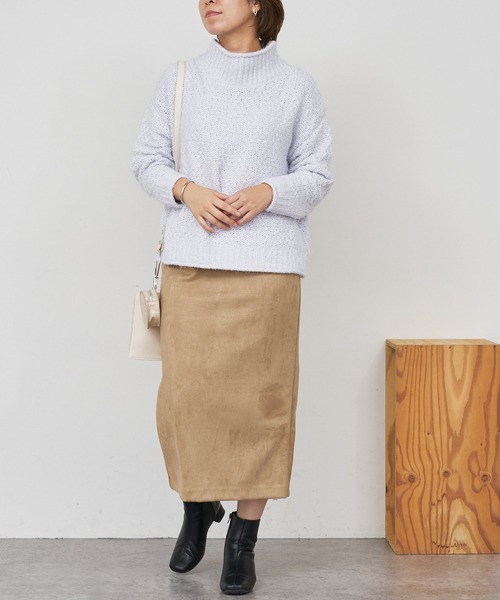 BONbazaar（ボンバザール）の「モールシャギーニット（ニット/セーター・レディース・シルバー/アイボリー・FREE）」の16枚目の写真