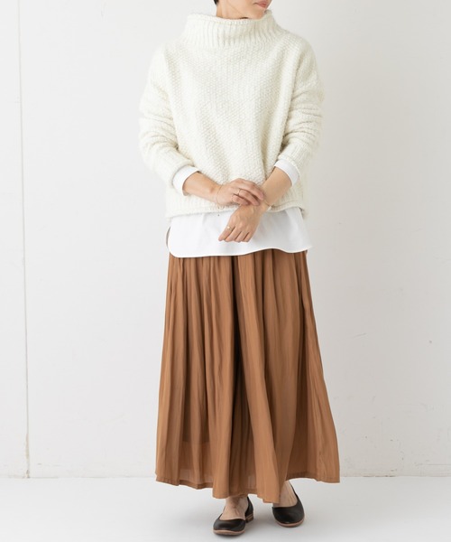 BONbazaar（ボンバザール）の「モールシャギーニット（ニット/セーター・レディース・シルバー/アイボリー・FREE）」の13枚目の写真