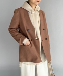 PICCIN | ノーカラーダブルジャケット(ノーカラージャケット)