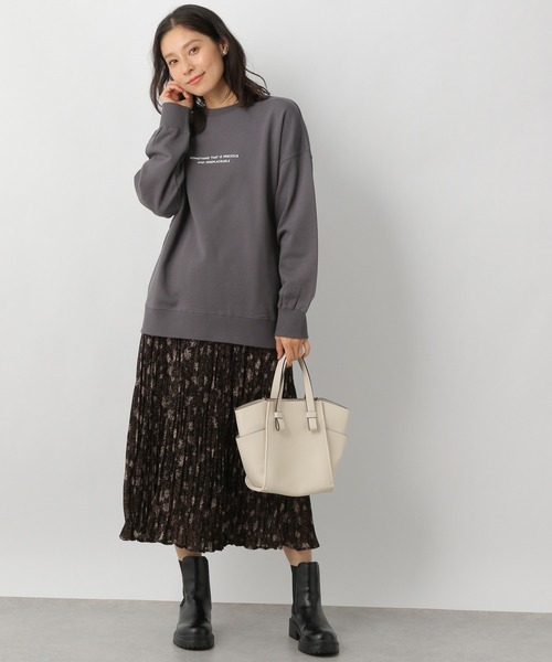 LEPSIM（レプシィム）の「アソートプリントプルオーバー　229718（スウェット・レディース・オフホワイト/グリーン/グレー・FREE）」の5枚目の写真