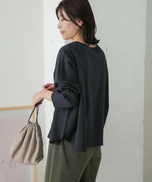 URBAN RESEARCH DOORS(アーバンリサーチドアーズ)の「コットンポンチョプルオーバー(Tシャツ/カットソー・レディース・ネイビー/オフホワイト/グレー系その他・ONE)」の7枚目の写真