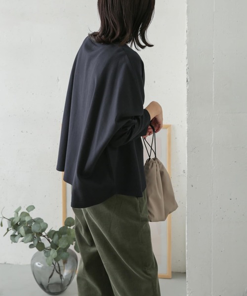 URBAN RESEARCH DOORS(アーバンリサーチドアーズ)の「コットンポンチョプルオーバー(Tシャツ/カットソー・レディース・ネイビー/オフホワイト/グレー系その他・ONE)」の8枚目の写真