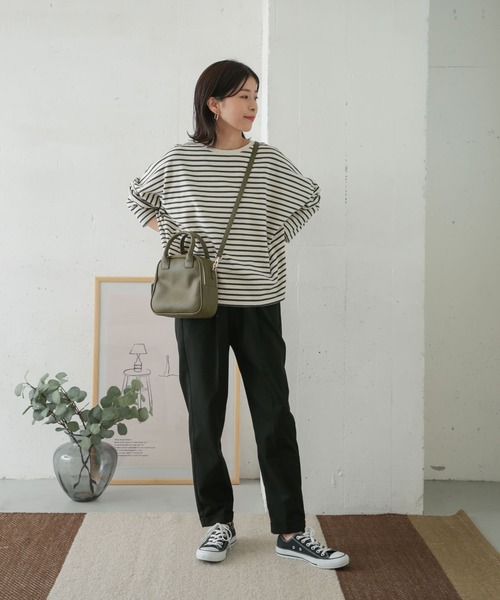 URBAN RESEARCH DOORS(アーバンリサーチドアーズ)の「コットンポンチョプルオーバー(Tシャツ/カットソー・レディース・ネイビー/オフホワイト/グレー系その他・ONE)」の19枚目の写真