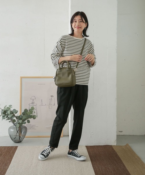 URBAN RESEARCH DOORS(アーバンリサーチドアーズ)の「コットンポンチョプルオーバー(Tシャツ/カットソー・レディース・ネイビー/オフホワイト/グレー系その他・ONE)」の20枚目の写真