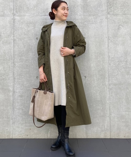 BEARDSLEY（ビアズリー）の「2WAYサイドベンツコート（その他アウター・レディース・ベージュ/カーキ・FREE）」の11枚目の写真