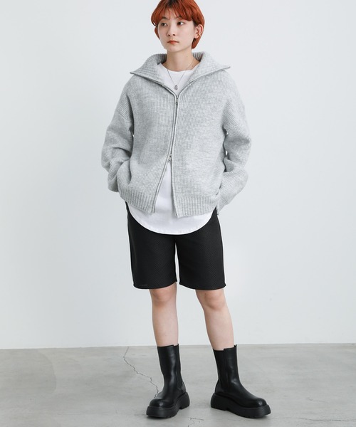 select MOCA(セレクトモカ)の「ツイードハーフパンツ(その他パンツ・レディース・ブラック/ミント・FREE)」の4枚目の写真