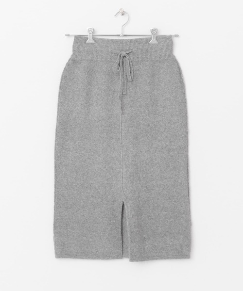 siiwa（シーワ）の「siiwa キャメル混ニットスカート（スカート・レディース・ネイビー/グレー・ONE）」の5枚目の写真