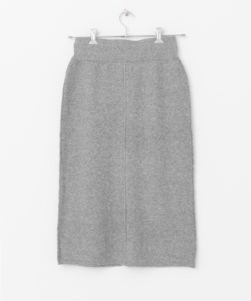 siiwa（シーワ）の「siiwa キャメル混ニットスカート（スカート・レディース・ネイビー/グレー・ONE）」の4枚目の写真