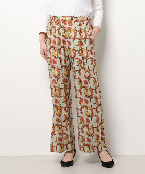 EARIH（アーリ）の「【EARIH / アーリ】 african batik straight pants（その他パンツ・レディース・オレンジ・36）」の4枚目の写真