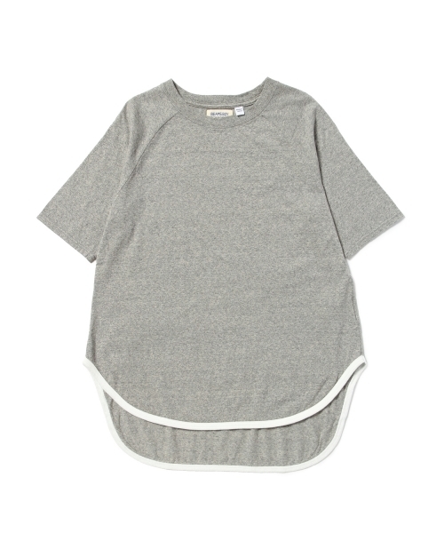 BEAMS BOY（ビームスボーイ）の「BEAMS BOY / 天竺 ラグラン ロングテール 5分袖（Tシャツ/カットソー・レディース・ホワイト/グレー/ネイビー・ONE SIZE）」の22枚目の写真