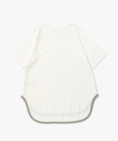 BEAMS BOY（ビームスボーイ）の「BEAMS BOY / 天竺 ラグラン ロングテール 5分袖（Tシャツ/カットソー・レディース・ホワイト/グレー/ネイビー・ONE SIZE）」の14枚目の写真