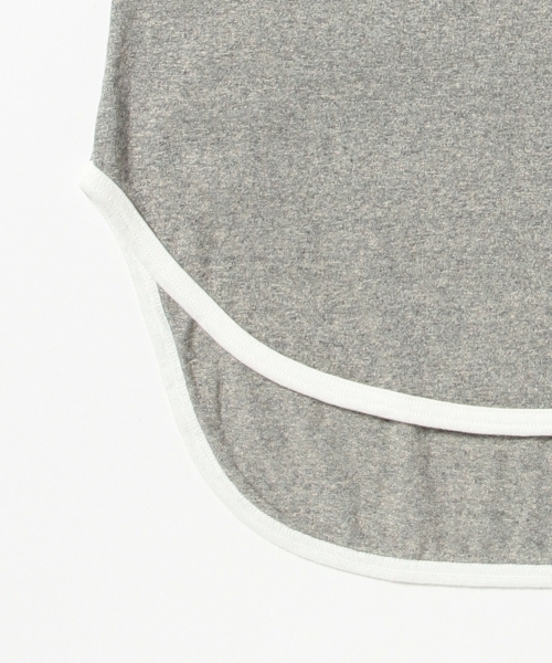 BEAMS BOY（ビームスボーイ）の「BEAMS BOY / 天竺 ラグラン ロングテール 5分袖（Tシャツ/カットソー・レディース・ホワイト/グレー/ネイビー・ONE SIZE）」の5枚目の写真