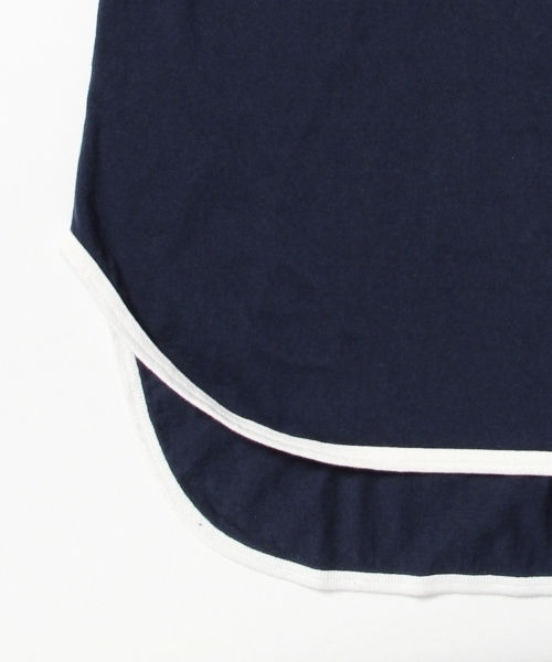 BEAMS BOY（ビームスボーイ）の「BEAMS BOY / 天竺 ラグラン ロングテール 5分袖（Tシャツ/カットソー・レディース・ホワイト/グレー/ネイビー・ONE SIZE）」の8枚目の写真