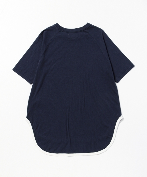 BEAMS BOY（ビームスボーイ）の「BEAMS BOY / 天竺 ラグラン ロングテール 5分袖（Tシャツ/カットソー・レディース・ホワイト/グレー/ネイビー・ONE SIZE）」の9枚目の写真