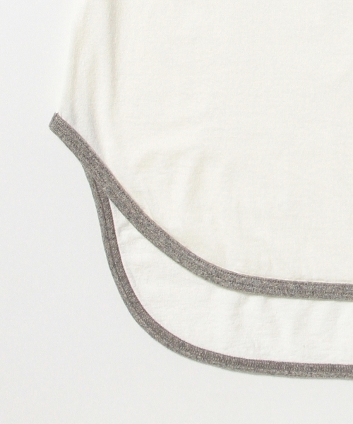 BEAMS BOY（ビームスボーイ）の「BEAMS BOY / 天竺 ラグラン ロングテール 5分袖（Tシャツ/カットソー・レディース・ホワイト/グレー/ネイビー・ONE SIZE）」の10枚目の写真