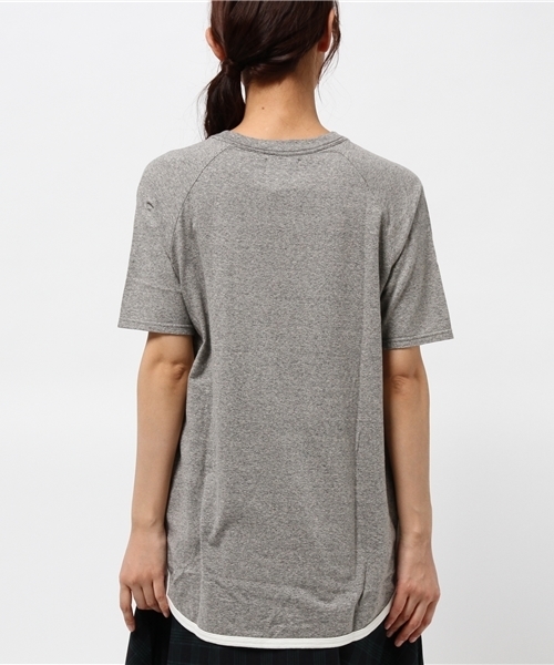 BEAMS BOY（ビームスボーイ）の「BEAMS BOY / 天竺 ラグラン ロングテール 5分袖（Tシャツ/カットソー・レディース・ホワイト/グレー/ネイビー・ONE SIZE）」の18枚目の写真