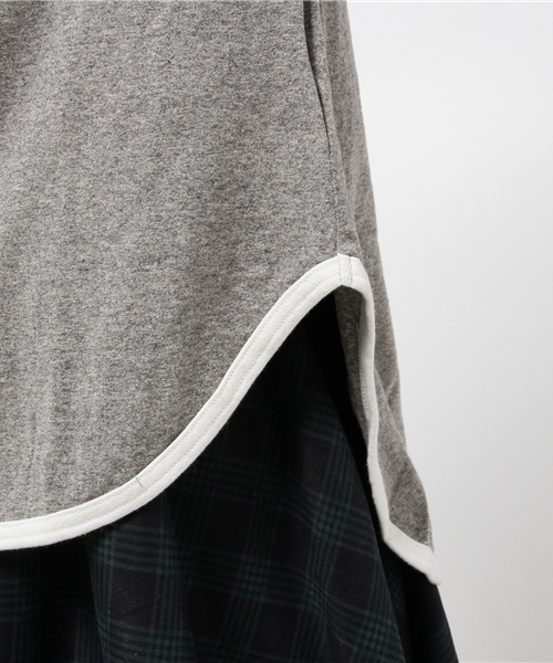 BEAMS BOY（ビームスボーイ）の「BEAMS BOY / 天竺 ラグラン ロングテール 5分袖（Tシャツ/カットソー・レディース・ホワイト/グレー/ネイビー・ONE SIZE）」の19枚目の写真