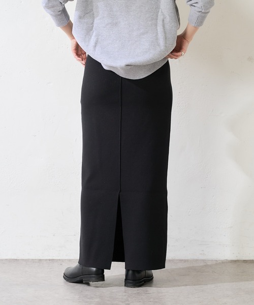 SHENERY（シーナリー）の「総針ニットタイトマキシスカート（スカート・レディース・ブラック/ブルー・FREE）」の6枚目の写真