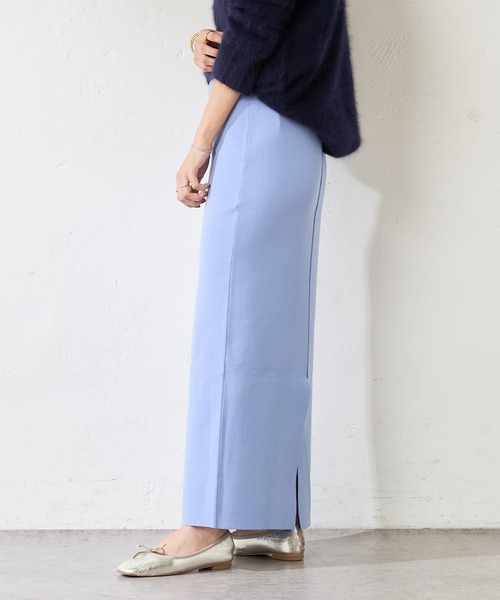 SHENERY（シーナリー）の「総針ニットタイトマキシスカート（スカート・レディース・ブラック/ブルー・FREE）」の18枚目の写真