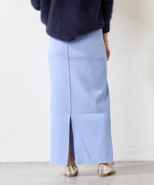 SHENERY（シーナリー）の「総針ニットタイトマキシスカート（スカート・レディース・ブラック/ブルー・FREE）」の19枚目の写真