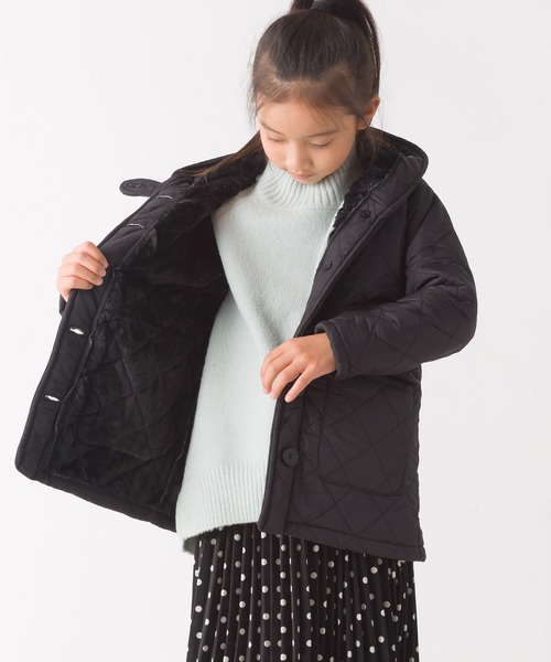 OMNES（オムネス）の「キッズ 裏ファー高密度ナイロンキルティングジャケット（ブルゾン・キッズ・ブラック/ベージュ/カーキ・100/110/120/130/140）」の10枚目の写真