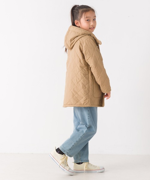 OMNES（オムネス）の「キッズ 裏ファー高密度ナイロンキルティングジャケット（ブルゾン・キッズ・ブラック/ベージュ/カーキ・100/110/120/130/140）」の16枚目の写真