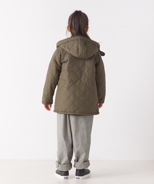 OMNES（オムネス）の「キッズ 裏ファー高密度ナイロンキルティングジャケット（ブルゾン・キッズ・ブラック/ベージュ/カーキ・100/110/120/130/140）」の21枚目の写真