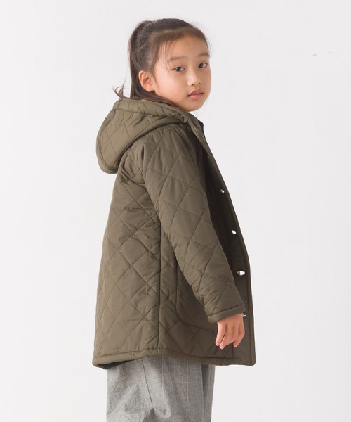 OMNES（オムネス）の「キッズ 裏ファー高密度ナイロンキルティングジャケット（ブルゾン・キッズ・ブラック/ベージュ/カーキ・100/110/120/130/140）」の22枚目の写真