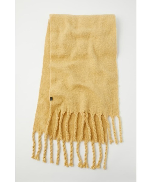 MOUSSY（マウジー）の「TWISTED FRINGE スカーフ（マフラー・レディース・アイボリー/ブラック/ライトイエロー・FREE）」の3枚目の写真