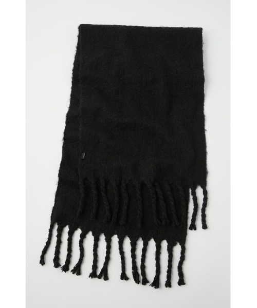 MOUSSY（マウジー）の「TWISTED FRINGE スカーフ（マフラー・レディース・アイボリー/ブラック/ライトイエロー・FREE）」の5枚目の写真