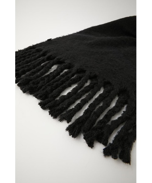 MOUSSY（マウジー）の「TWISTED FRINGE スカーフ（マフラー・レディース・アイボリー/ブラック/ライトイエロー・FREE）」の4枚目の写真