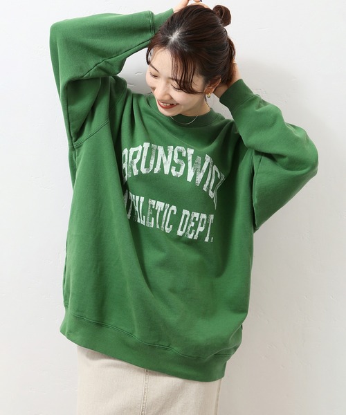 JOURNAL STANDARD(ジャーナルスタンダード)の「■■■フェードロゴスウェット◆(スウェット・レディース・ホワイト/ブラック/グリーン/ネイビー・FREE)」の4枚目の写真