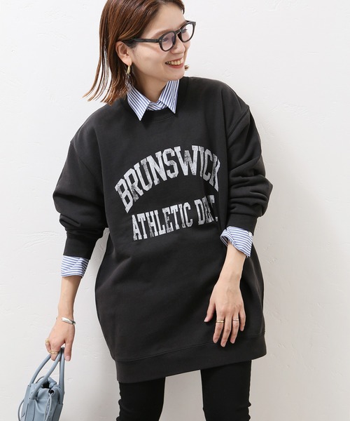 JOURNAL STANDARD(ジャーナルスタンダード)の「■■■フェードロゴスウェット◆(スウェット・レディース・ホワイト/ブラック/グリーン/ネイビー・FREE)」の3枚目の写真