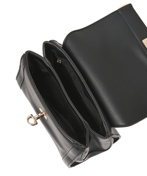 Edit Sheen（エディットシーン）の「【High-Line】ワンハンドルフロントゴールドショルダーバッグ（ショルダーバッグ・レディース・ホワイト/ベージュ/ブラック・FREE）」の22枚目の写真