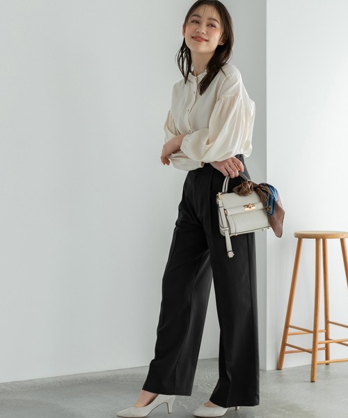 Edit Sheen（エディットシーン）の「【High-Line】ワンハンドルフロントゴールドショルダーバッグ（ショルダーバッグ・レディース・ホワイト/ベージュ/ブラック・FREE）」の6枚目の写真