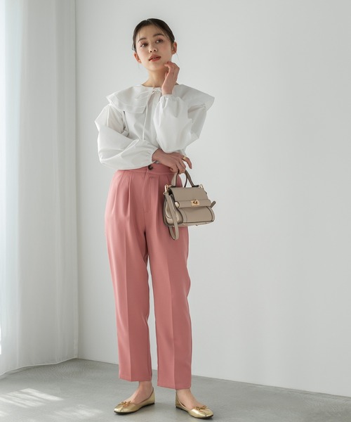 Edit Sheen（エディットシーン）の「【High-Line】ワンハンドルフロントゴールドショルダーバッグ（ショルダーバッグ・レディース・ホワイト/ベージュ/ブラック・FREE）」の15枚目の写真