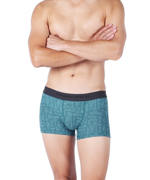 GUNZE（グンゼ）の「GUNZE グンゼ ボクサーパンツ メンズ アンダーウェア 下着 ジャカード 3D成型 立体成型 ボディーワイルド 星 ボーダー ストライプ 花柄 ブランド（ボクサーパンツ・メンズ・チャコールグレー/レッド/ブラック/カーキ/パープル/ピンク/ブルー/ブラック系その他2/ブラック系その他/ブラック系その他3/ネイビー/ブルー系その他/ネイビー系/オレンジ/レッド系その他/レッド系その他2/レッド系その他3/ブラック系その他4/ブラック系その他5/ブルー系その他2/ブルー系その他3・LARGE/MEDIUM/X-LARGE）」の11枚目の写真