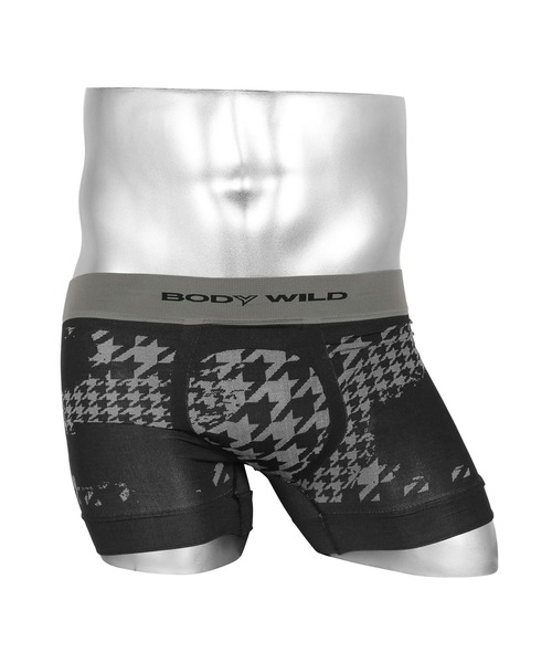 GUNZE（グンゼ）の「GUNZE グンゼ ボクサーパンツ メンズ アンダーウェア 下着 ジャカード 3D成型 立体成型 ボディーワイルド 星 ボーダー ストライプ 花柄 ブランド（ボクサーパンツ・メンズ・チャコールグレー/レッド/ブラック/カーキ/パープル/ピンク/ブルー/ブラック系その他2/ブラック系その他/ブラック系その他3/ネイビー/ブルー系その他/ネイビー系/オレンジ/レッド系その他/レッド系その他2/レッド系その他3/ブラック系その他4/ブラック系その他5/ブルー系その他2/ブルー系その他3・LARGE/MEDIUM/X-LARGE）」の7枚目の写真