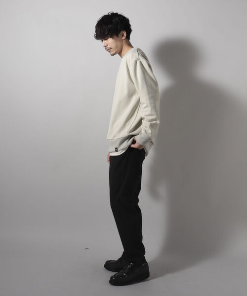 GLOSTER（グロスター）の「【GLOSTER/グロスター】CORDURA 裏フリース プルオーバースウェット（スウェット・メンズ・ブラック/オリーブ/キナリ・LARGE/MEDIUM）」の5枚目の写真