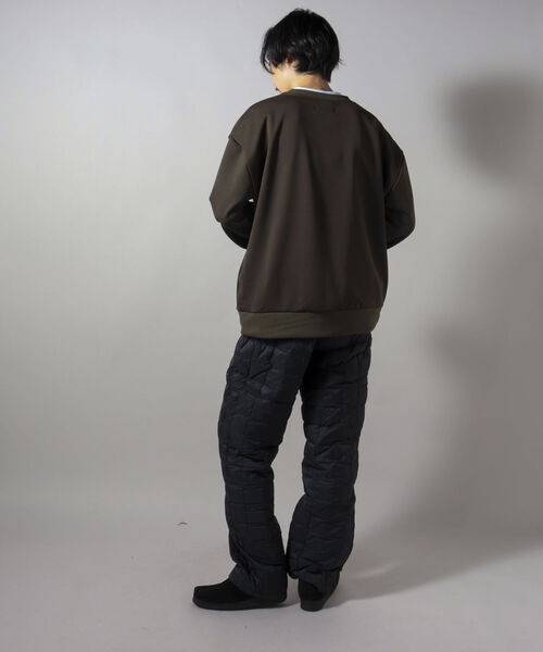 GLOSTER（グロスター）の「【GLOSTER/グロスター】CORDURA 裏フリース プルオーバースウェット（スウェット・メンズ・ブラック/オリーブ/キナリ・LARGE/MEDIUM）」の15枚目の写真