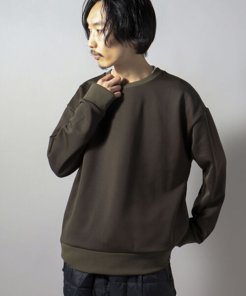 GLOSTER（グロスター）の「【GLOSTER/グロスター】CORDURA 裏フリース プルオーバースウェット（スウェット・メンズ・ブラック/オリーブ/キナリ・LARGE/MEDIUM）」の18枚目の写真