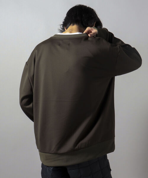 GLOSTER（グロスター）の「【GLOSTER/グロスター】CORDURA 裏フリース プルオーバースウェット（スウェット・メンズ・ブラック/オリーブ/キナリ・LARGE/MEDIUM）」の20枚目の写真