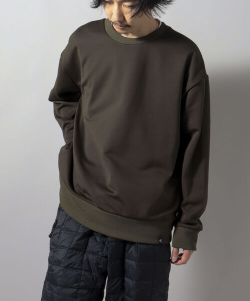 GLOSTER（グロスター）の「【GLOSTER/グロスター】CORDURA 裏フリース プルオーバースウェット（スウェット・メンズ・ブラック/オリーブ/キナリ・LARGE/MEDIUM）」の21枚目の写真