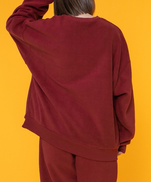 PairPair（ペアペア）の「フリースパジャマSET(ユニセックス)（ルームウェア/パジャマ・レディース・レッド/グリーン・MEDIUM/LARGE）」の4枚目の写真